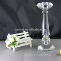 Castiçais de cristal do vintage para a decoração da tabela do casamento por atacado
